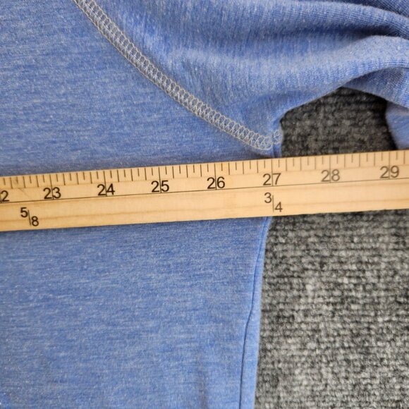 Johnnie-o Natural Performance XXL Rayon Spandex Blue Heathered 1/4 Zip Pullover - Picture 7 of 13